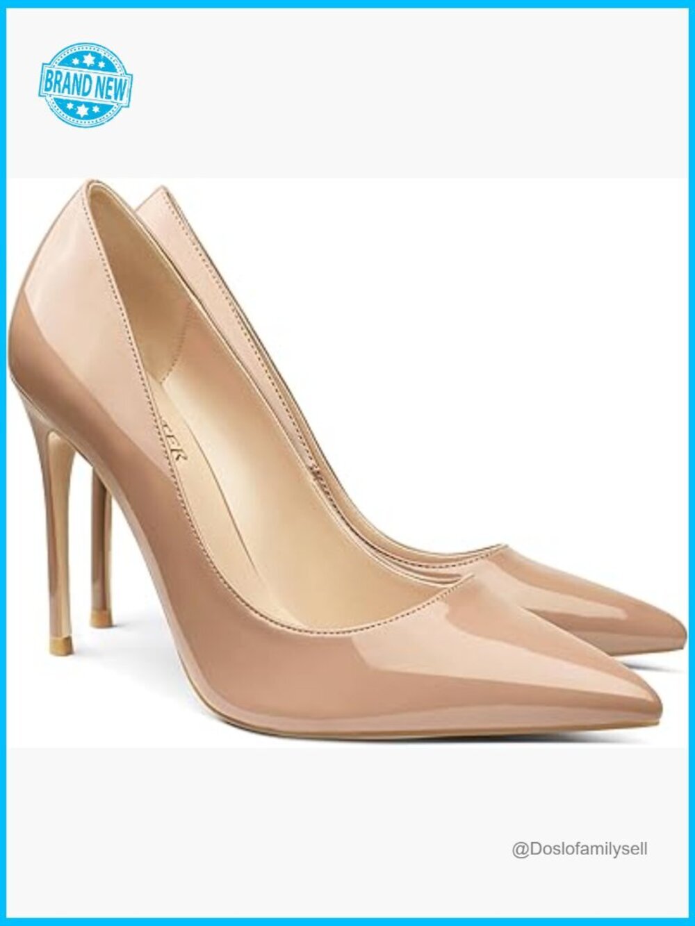 Pointed Toe Stiletto Pumps 4 Inch Heel Slip On Wedding Party Dress Shoes